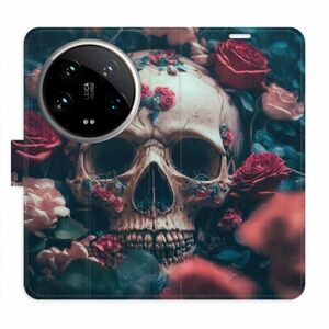 Flipové pouzdro iSaprio - Skull in Roses 02 - Xiaomi 14 Ultra obraz