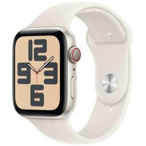 Apple Watch SE GPS + Cellular 40mm Starlight Aluminium Case with Starlight Sport Band - S/M obraz