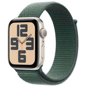 Apple Watch SE GPS 40mm Starlight Aluminium Case with Lake Green Sport Loop obraz