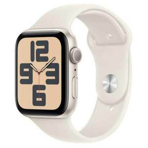 Apple Watch SE GPS 40mm Starlight Aluminium Case with Starlight Sport Band - M/L obraz