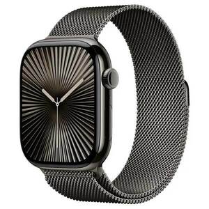 Apple Watch Series 10 GPS + Cellular 42mm Slate Titanium Case with Slate Milanese Loop obraz