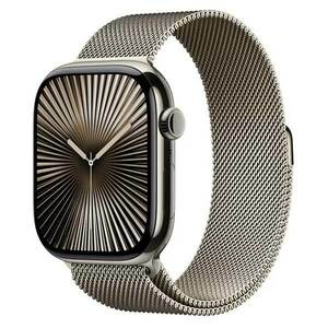 Apple Watch Series 10 GPS + Cellular 46mm Natural Titanium Case with Natural Milanese Loop - M/L obraz