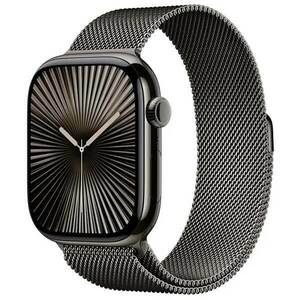 Apple Watch Series 10 GPS + Cellular 46mm Slate Titanium Case with Slate Milanese Loop - S/M obraz