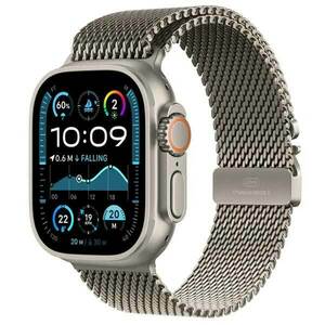 Apple Watch Ultra 2 GPS + Cellular 49mm Natural Titanium Case with Natural Titanium Milanese Loop - L obraz