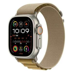 Apple Watch Ultra 2 GPS + Cellular 49mm Natural Titanium Case with Tan Alpine Loop - Large obraz