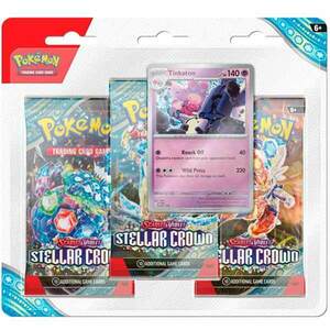 Kartová hra Pokémon TCG: Scarlet & Violet Stellar Crown 3 Blister Tinkaton (Pokémon) obraz