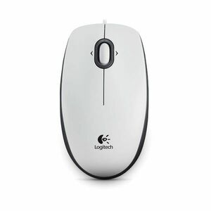 Kancelářská myš Logitech Optical USB Mouse B100, white obraz