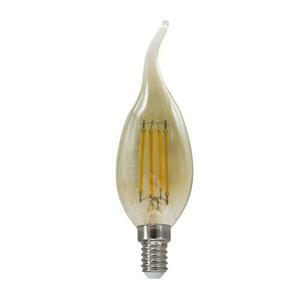 ACA Lighting LED FILAMENT E14 STEP-DIM C35 jantar s plamínkem 4W 2700K 230V 500lm RA80 FLAM4WWTIPAMSD obraz