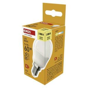 EMOS LED žárovka Basic Mini Globe / E14 / 9, 4 W (60 W) / 806 lm / teplá bílá ZL1F42 obraz