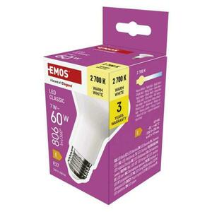 EMOS LED žárovka Classic R63 / E27 / 7 W (60 W) / 806 lm / teplá bílá ZQ7E41 obraz