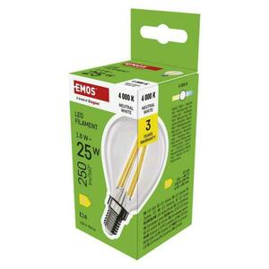 EMOS LED žárovka Filament Mini Globe / E14 / 1, 8 W (25 W) / 250 lm / neutrální bílá ZF1D03 obraz