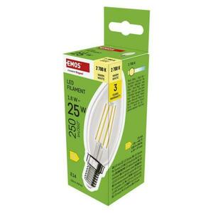 EMOS LED žárovka Filament svíčka / E14 / 1, 8 W (25 W) / 250 lm / teplá bílá ZF3D02 obraz