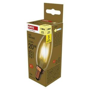 EMOS LED žárovka Vintage svíčka / E14 / 2, 5 W (20 W) / 225 lm / teplá bílá Z53012 obraz