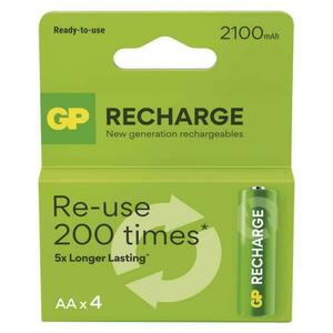 EMOS Nabíjecí baterie GP Recharge 2100 AA (HR6) 4ks B27214 obraz