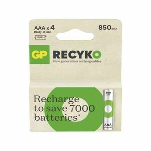 EMOS Nabíjecí baterie GP ReCyko 850 AAA (HR03), 4 ks B25184 obraz