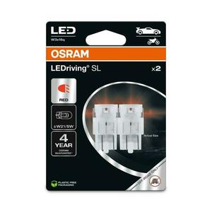 OSRAM LED W21/5W LEDriving SL Red 12V blistr 2ks 7515DRP-2BL obraz