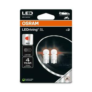 OSRAM LED W5W LEDriving SL Red 12V blistr 2ks 2825DRP-2BL obraz