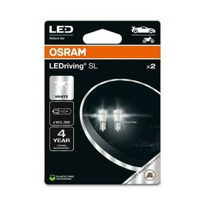 OSRAM LEDriving SL W2.3W W2x4.6d 0.25W 12V 6000K 25 lm White 2ks 2723DWP-2BL obraz