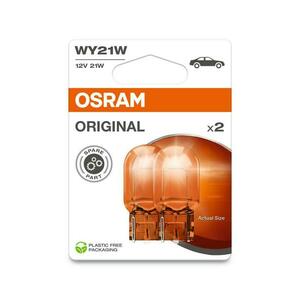 OSRAM WY21W 12V 21W WX3x16d žlutá blistr 2ks 7504-2BL obraz