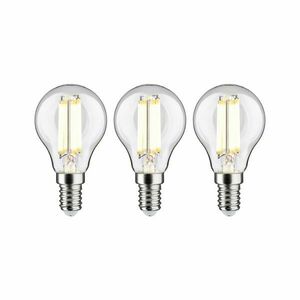 PAULMANN Eco-Line Filament 230V LED kapka E14 3ks-sada 82mm 2, 5W 3000K čirá obraz