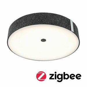 PAULMANN LED stropní svítidlo Smart Home Zigbee 3.0 Malika měnitelná bílá 230V 26W stmívatelné antracit obraz