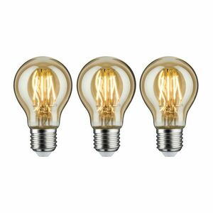 PAULMANN Vintage Edition set LED žárovka E27 230V 3x4, 7W 2500K zlatá obraz