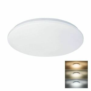 Solight LED stropní světlo Plain, 3CCT, 24W, 1920lm, 3000K, 4000K, 6000K, kulaté, 38cm WO788 obraz