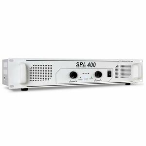 Skytec SPL-400 bílý, 1200W, HiFi PA zesilovač obraz