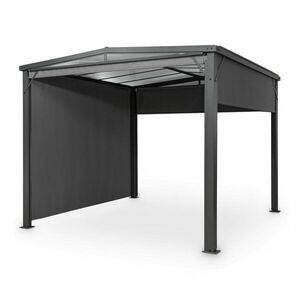 Blumfeldt Pantheon Cortina Solid Sky, pergola, přístřešek, 3x3m, polykarbonát, šedá obraz