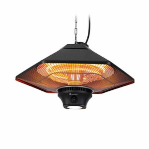 Blumfeldt Heat Hexa, infračervený ohřívač, 800/1200 W, halogen, IP34, LED, černý obraz