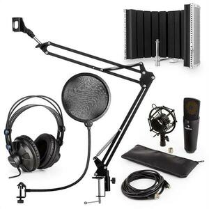 Auna MIC-920B USB MIKROFONNÍ SADA V5 SLUCHÁTKA, MIKROFON, MIKROFONNÍ RAMENO, POP FILTR, MIKROFONNÍ PANEL obraz