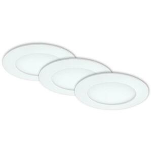 BRILONER 3ks sada LED vestavné svítidlo, pr. 12 cm, 6, 4 W, bílé IP44 BRI 7284-036 obraz