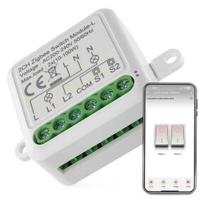 EMOS GoSmart modul spínací IP-2104SZ, ZigBee, 2-kanálový (nevyžaduje N vodič) H5104 obraz