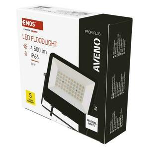 EMOS LED reflektor AVENO 30W, černý, neutrální bílá ZS2423 obraz