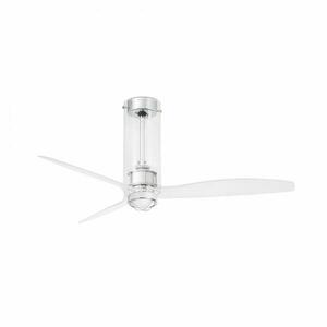 FARO TUBE FAN M LED, transparentní, stropní LED ventilátor s DC motorem obraz