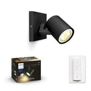 PHILIPS HUE Hue White Ambiance Bodové svítidlo Philips Runner BT 8719514338326 LED GU10 1x5W 350lm 2200-6500K 230V, černé s dálkovým ovladačem a Bluetooth obraz