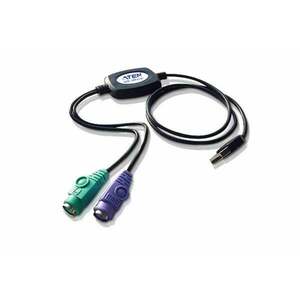 ATEN UC10KM-AT PS/2 kabel 0, 9 m 2x 6-p Mini-DIN USB A UC10KM-AT obraz