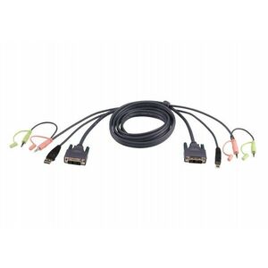 ATEN 2L-7D02U KVM kabel Černá 1, 8 m 2L-7D02U obraz