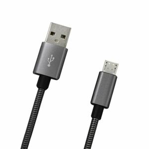 MicroUSB data kabel 2A, kov, 1 m obraz