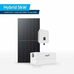 Set Hybrid 5kW + FoxESS Inverter H3-5.0-E + FOX_5KW_BAT_5KWH_450Wp obraz