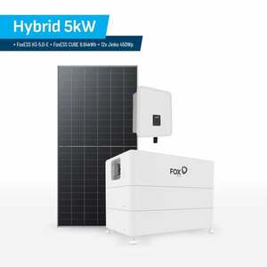 Set Hybrid 5kW + FoxESS Inverter H3-5.0-E + FOX_5KW_BAT_8KWH_450Wp obraz