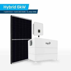 Set Hybrid 6kW + FoxESS Inverter H3-6.0-E + FOX_6KW_BAT_8KWH_500Wp obraz