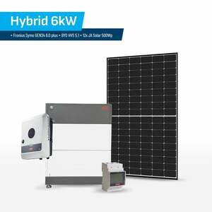 Set Hybrid 6kW + Fronius Symo GEN24 6.0 plus + FRO_6KW_BAT_5KWH_500Wp obraz