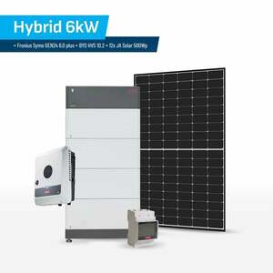 Set Hybrid 6kW + Fronius Symo GEN24 6.0 plus + FRO_6KW_BAT_10KWH_500Wp obraz