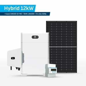 Set Hybrid 12kW + Huawei SUN2000-12K-MB0 + HUA_12KW_BAT_10KWH_450Wp obraz