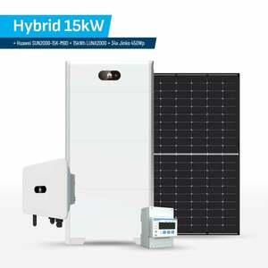 Set Hybrid 15kW + Huawei SUN2000-15K-MB0 + HUA_15KW_BAT_15KWH_450Wp obraz