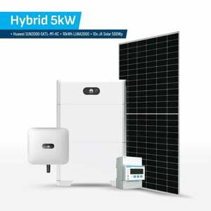 Set Hybrid 5kW + Huawei SUN2000-5KTL-M1-HC + HUA_5KW_BAT_10KWH_500Wp obraz