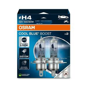 OSRAM H4 12V 100/90W P43t COOL BLUE BOOST 5500K 2ks NO ECE 62193CBB-2HB obraz