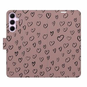 Flipové pouzdro iSaprio - Heart Dark 02 - Samsung Galaxy A55 5G obraz