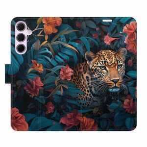 Flipové pouzdro iSaprio - Flower Jaguar 02 - Samsung Galaxy A35 5G obraz